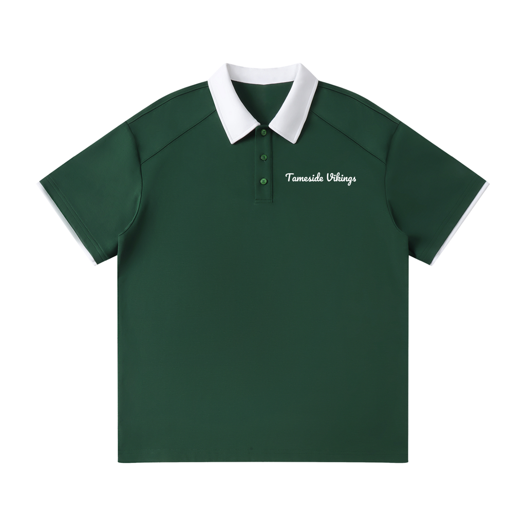 Vikings Contrast Collar Raglan Polo Shirt
