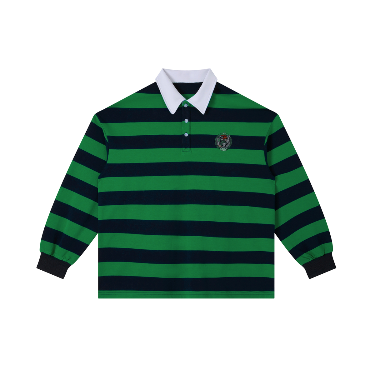 Vikings Long Sleeve Striped Polo